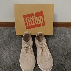 Fitflop Uberknit Slip-on High Top Sneaker Neon Blu